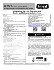 Bryant 880TB Installation Instructions Manual
