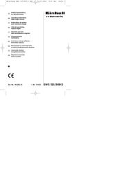 EINHELL BWS 125/850-2 Operating Instructions Manual