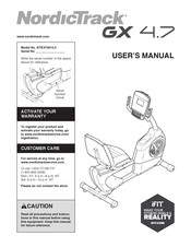 ICON Health & Fitness NTEX73915.0 User Manual