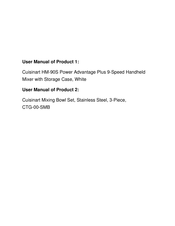 Cuisinart Professional CTG-00-SMB Use And Care Manual
