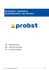 probst SG-60-PGL2 Operating Instructions Manual
