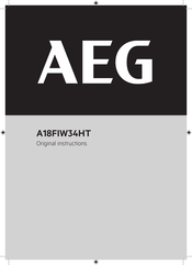 AEG A18FIW34HT Original Instructions Manual