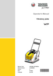 Wacker Neuson WP Operator's Manual