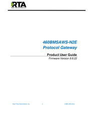Real Time Automation 460BMSAWS-N2E Product User Manual