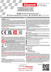 Carrera RC 370160132 Assembly And Operating Instructions