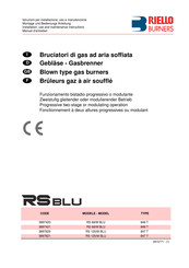 Riello Burners 3897421 Installation, Use And Maintenance Instructions