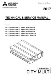 Mitsubishi Electric City Multi PEFY-WP100VMA-E Technical & Service Manual