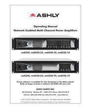 Ashly ne8250ABD Operating Manual