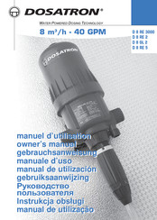 dosatron D 8 RE 5 Owner's Manual