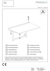 Pressalit R8725 Mounting Instruction