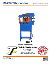 METALpro Ironworker MP4500FS Operation Manual