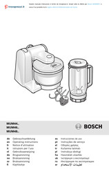 Bosch MUM48R1 Operating Instructions Manual