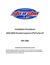 Sto N Sho SNS 188c Installation Procedures Manual