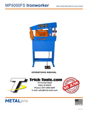 METALpro Ironworker MP5000FS Operation Manual