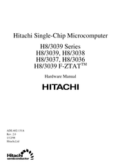 Hitachi F-ZTAT H8/3038 Hardware Manual