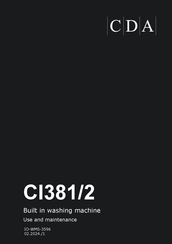 CDA CI381/2 Use And Maintenance