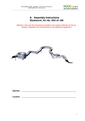 HUCK Seiltechnik Slowworm 4591-81-AM Assembly Instructions Manual