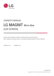 LG MAGNIT All-in-One LAAA007-G2 Owner's Manual