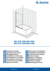 deante KQL N72P Assembly Instructions Manual