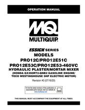 MULTIQUIP PRO12C Operation Manual