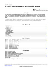 Texas Instruments BMS026 User Manual