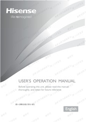 Hisense RD-43WR4SHD/BVA-001 User's Operation Manual