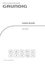 Grundig 1805303 Manual