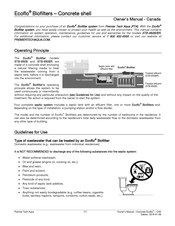 Premier Tech Aqua Ecoflo STB-650BR Owner's Manual