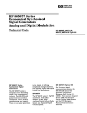 HP 8656B Technical Data Manual