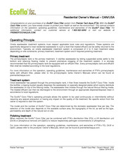 Premier Tech Aqua Ecoflo Coco EC7-600-P-P Owner's Manual