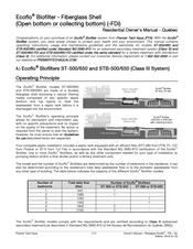 Premier Tech Aqua Ecoflo STB-650-FDi Owner's Manual