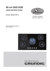 Grundig GIGG 9235150 X User Instructions
