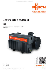 BUSCH RA 0155 A Instruction Manual