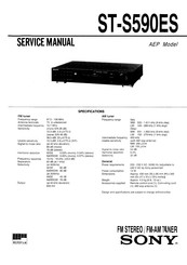 Sony ST-S590ES Service Manual