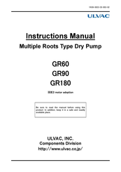 Ulvac GR60 Instruction Manual