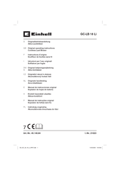 EINHELL GC-LB 18 Li Operating Instructions Manual