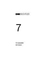 Soulution 727 User Manual