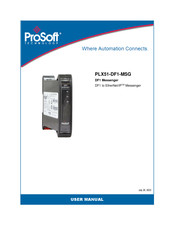 ProSoft PLX51-DF1-MSG User Manual