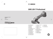 Bosch Professional GWS 18V-7 Original Instructions Manual