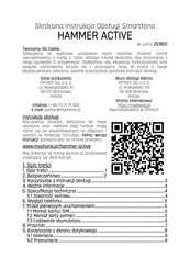mPTech HAMMER ACTIVE Quick Start Manual