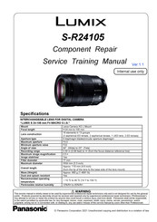 Panasonic LUMIX S 24-105 mm F4 MACRO O.I.S Service Training Manual