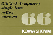 Kowa SIX Version II Instruction Manual