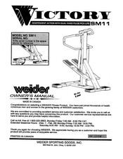 Weider Victory SM11 Owner's Manual
