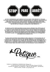 Petique Deluxe Double Decker Pet Stroller Instruction Manual