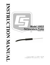 Campbell TEMPERATURE PROBE 109SS Instruction Manual