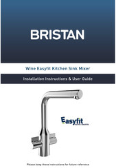Bristan Wine Easyfit Installation Instructions & User Manual