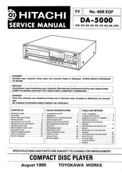 Hitachi DA-5000 Service Manual