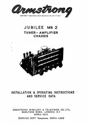 Armstrong JUBILEE Mk 2 Installation & Operating Instructions Manual