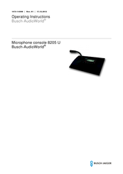 Busch-Jaeger Busch-AudioWorld 8205 U Operating Instructions Manual