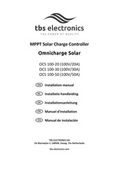 tbs electronics Omnicharge Solar OCS 100-50 Installation Manual